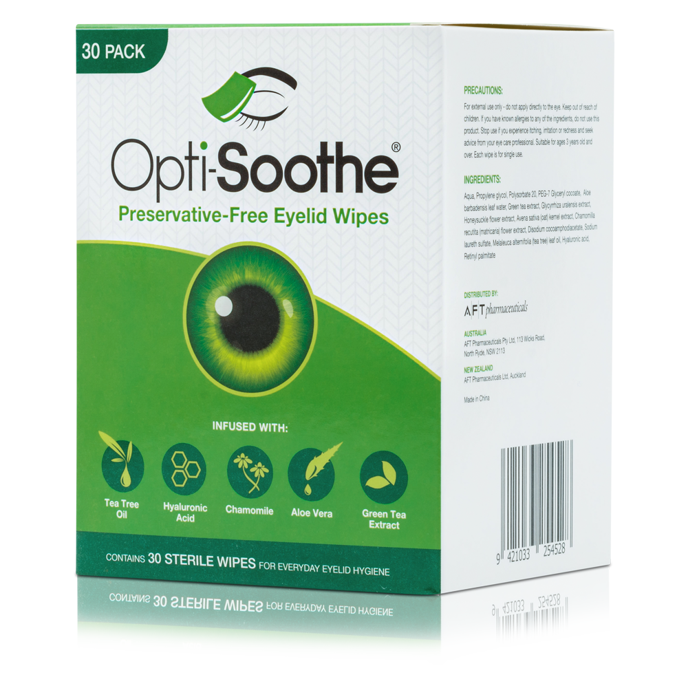 Opti-Soothe Preservative-Free Eyelid Wipes