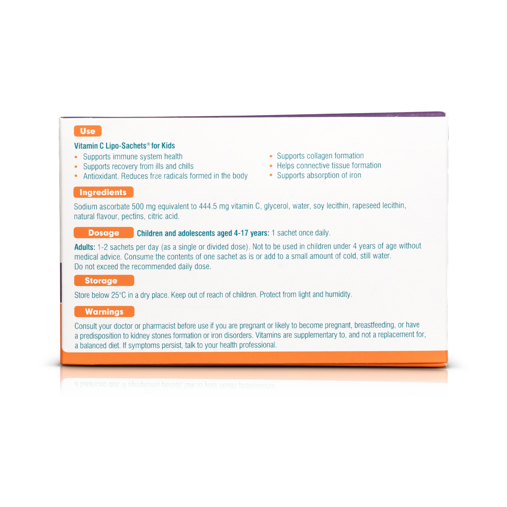 Vitamin C Lipo-Sachets For Kids 500mg