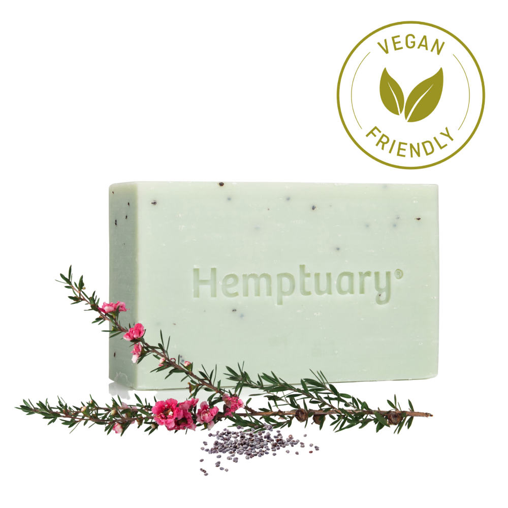 Hemp Face and Body Soapwith Poppy Seeds & Manuka Oil