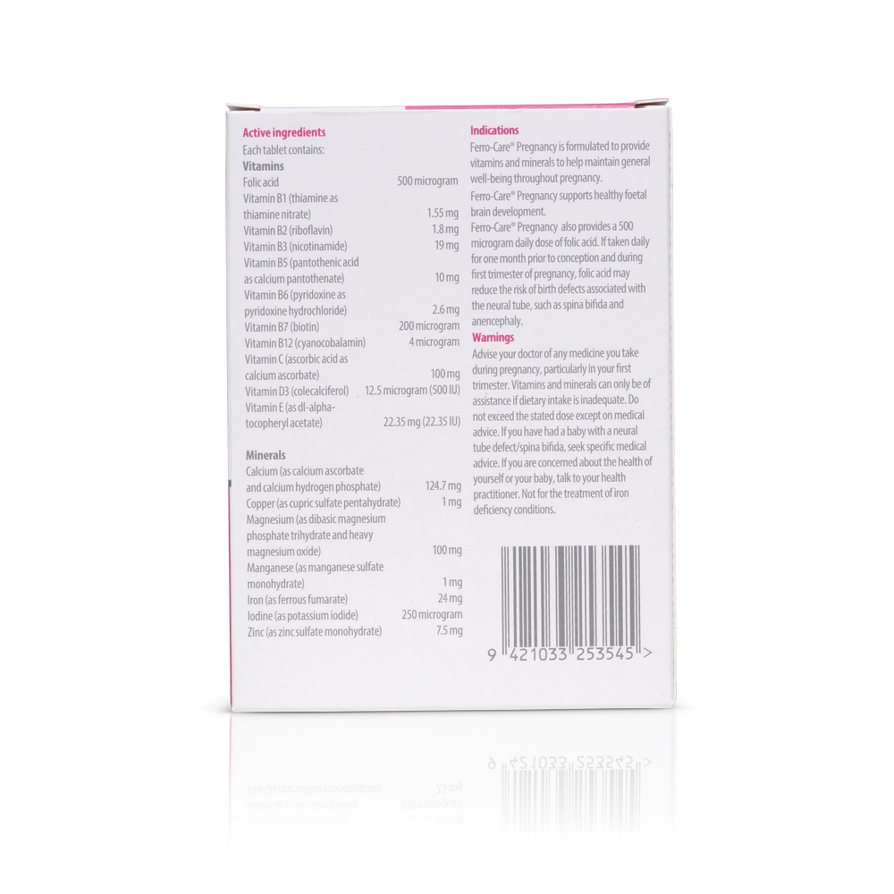 Ferro-care Pregnancy Multivitamin 30’s