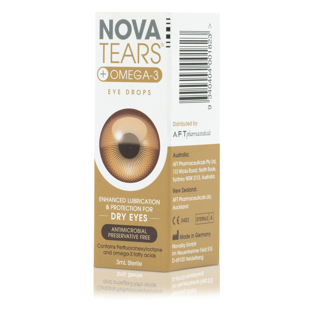 NovaTears+ Omega-3 Eye Drops 3mL