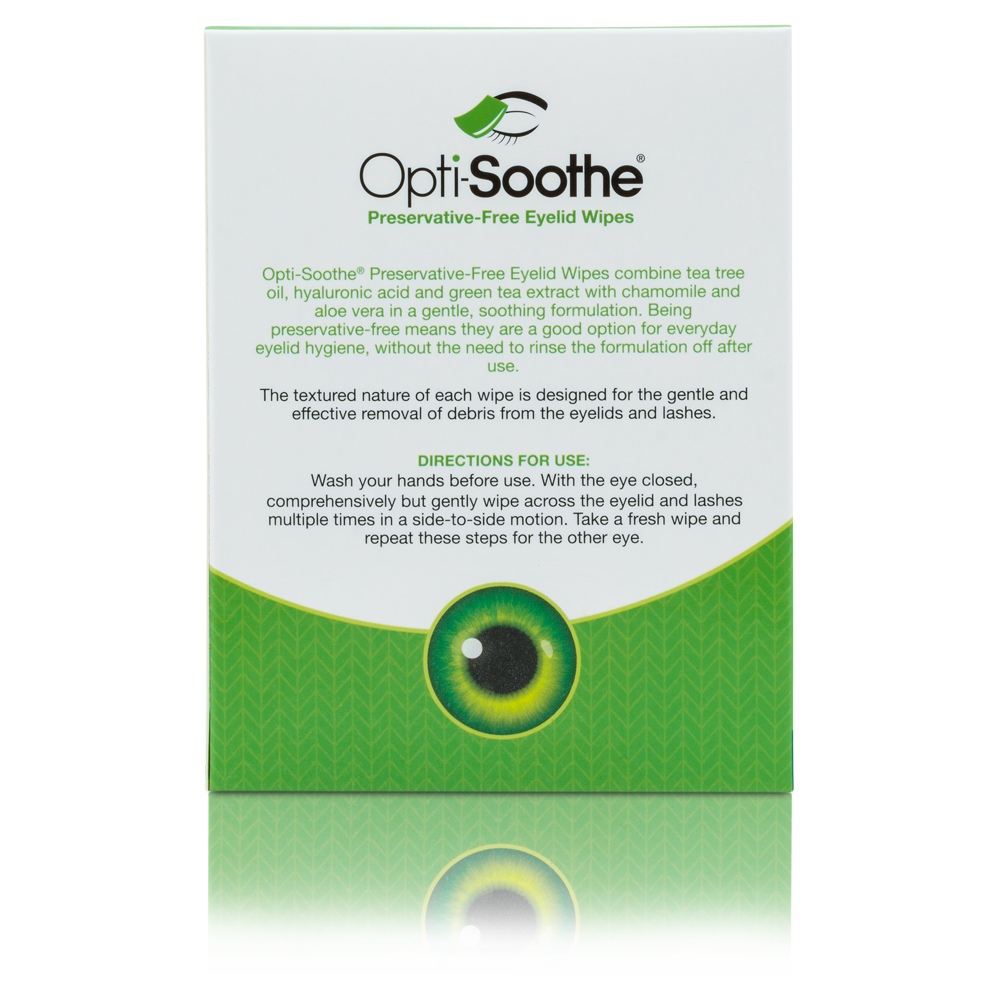 Opti-Soothe Preservative-Free Eyelid Wipes